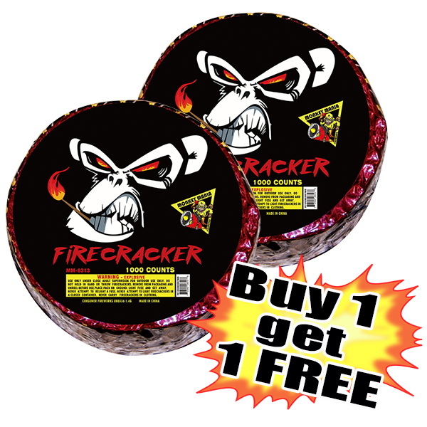 MM Firecracker 1000 roll B1G1 FREE – Fireworks Superstore USA