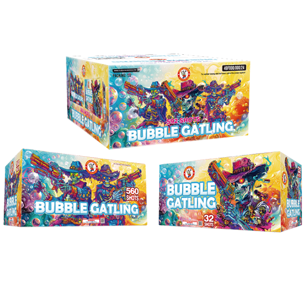 BUBBLE GATLING 592 shot (box set)