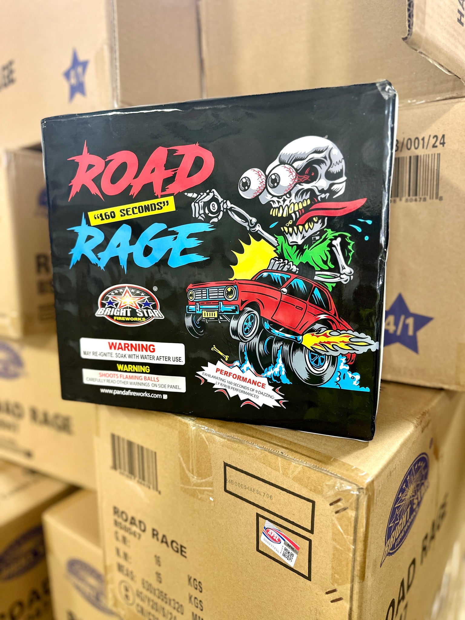 ROAD RAGE -72 shot ...2 minutes long – Fireworks Superstore USA