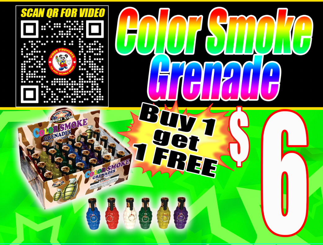 Color Smoke Grenade B1G1 FREE🤑