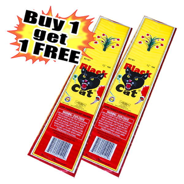 Black Cat Firecracker (100 pack strips) B1G1 FREE 🤑