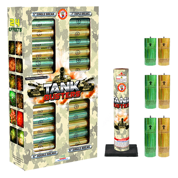 Tbuster Shell Tank Busters 5in - 6in - 7in shells – Fireworks Superstore USA